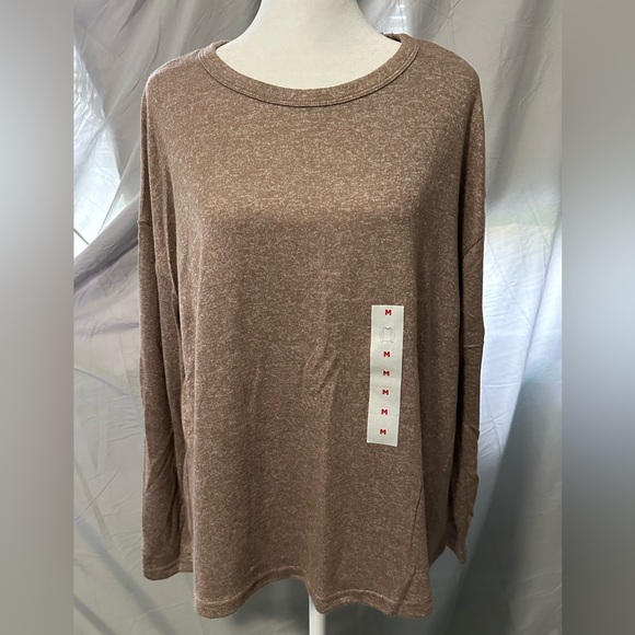 Old Navy Tops - Old Navy Tan Soft Long Sleeve Top, Sz Medium, NWT